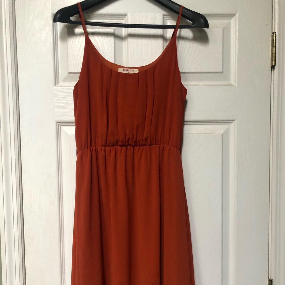 Spaghetti strap A-symmetrical summer dress
